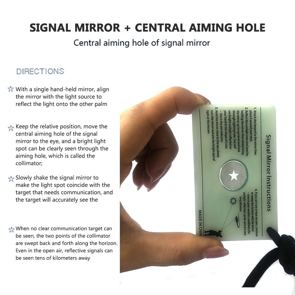 Signal Mirror Rescue - Espejo de Señalización de Emergencia Multifuncional