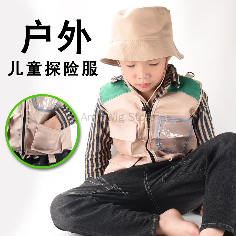 Outdoor Adventure Movies - Conjunto de chaleco y sombrero COSKids