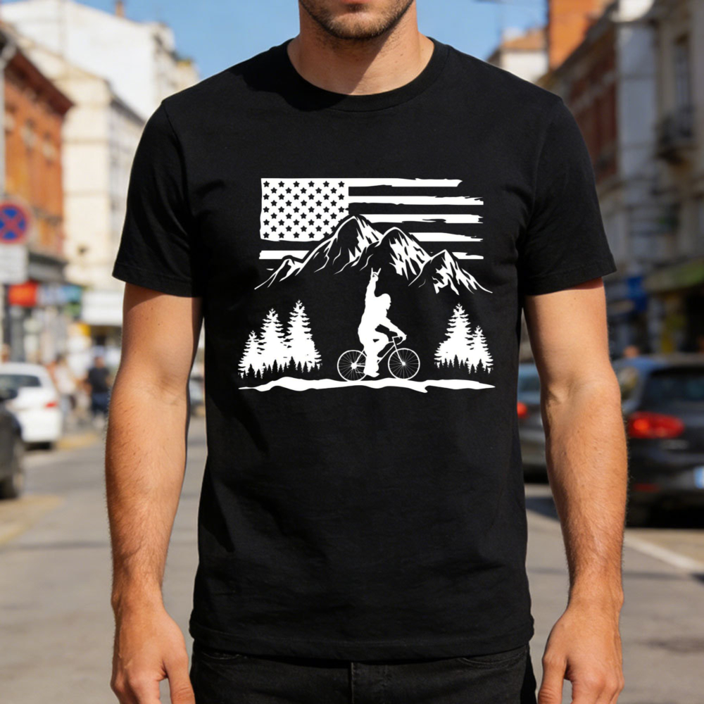Outdoor Adventure Usa - Camiseta con bandera de EE. UU.