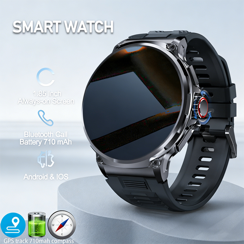 Outdoor Adventure Hours - Reloj Inteligente Deportivo para Hombre, 710mAh,