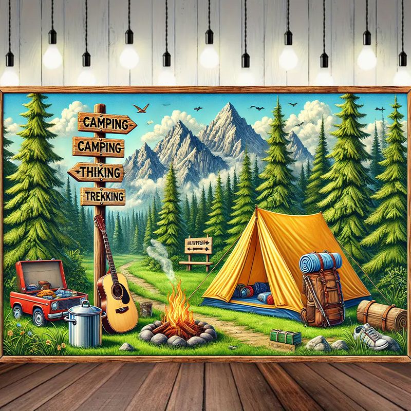 Outdoor Adventure Background - 1 fondo para acampar y aventuras