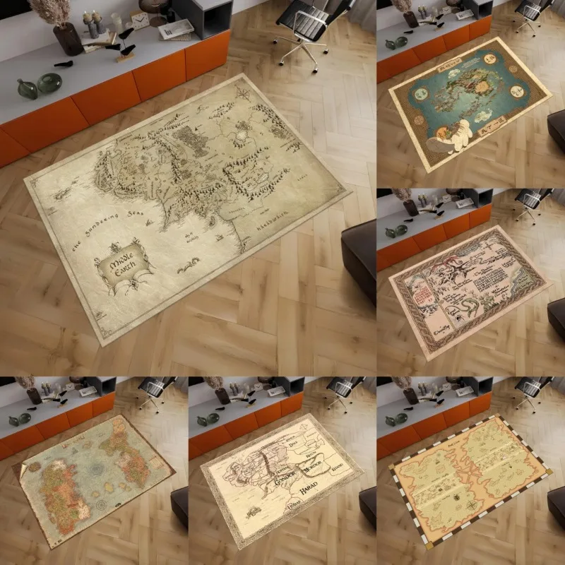 Outdoor Adventure Movies - Alfombras con Mapas de World of