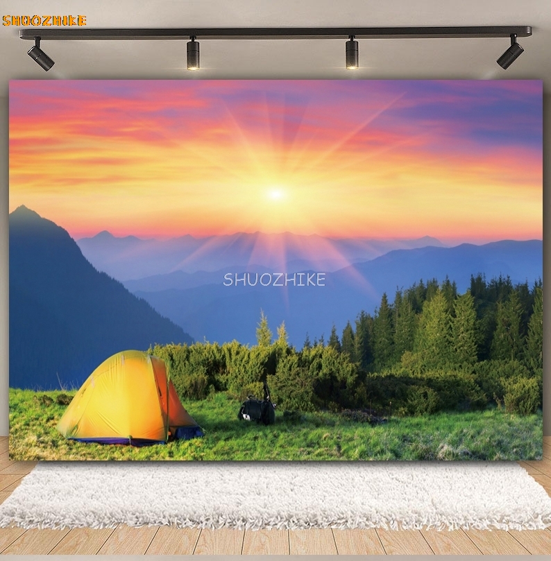 Fondo de Camping de bosque al  - Outdoor Adventure Background reseña y precio