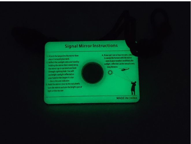 Espejo de emergencia Rectangul - Signal Mirror Rescue reseña y precio