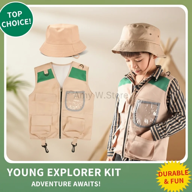 Conjunto de chaleco y sombrero - Outdoor Adventure Movies reseña y precio
