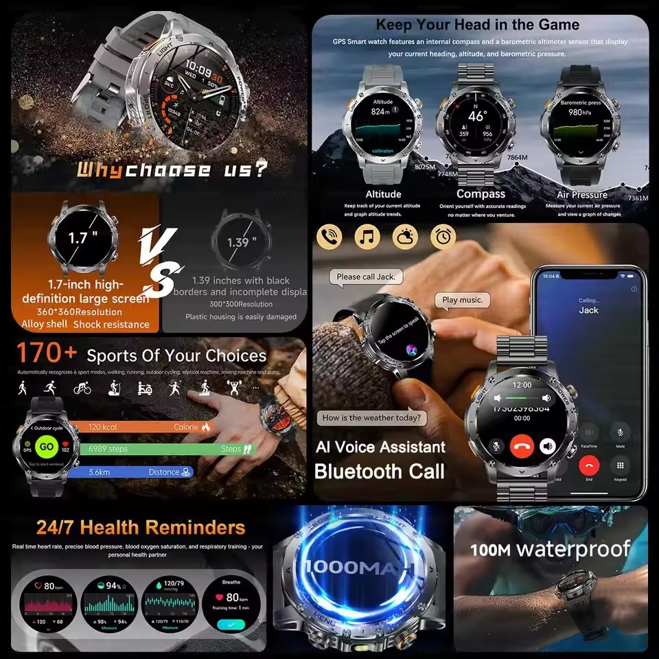 Nuevo Reloj Inteligente GPS pa - Outdoor Adventure Hours reseña y precio
